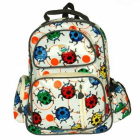 Blancho [Lovely Ladybug] Fashion Kid Backpack / Pre-School Backpack / Snack Backpack - White