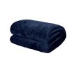 Fleece Ultra Soft Large Blanket Throw Bedspread Anti Static for Sofa Couch Bed Camping Travel Fluffy Cozy Warm Lightweight Microfiber Navy Blue 50x60