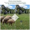 Ultrasonic Animal Repeller Solar Powered Repellent with Motion Sensor LED Flashing Lights