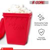 5 Core Silicone Popcorn Maker Bowl ‚Ä¢ Microwave BPA Free and Dishwasher Safe Hot Air Kernel Popper - POP BWL R