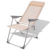 Camping Chairs 2 pcs Cream Aluminum 22"x23.6"x44.1"