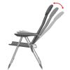 Camping Chairs 4 pcs Gray Aluminum 22"x23.6"x44.1"