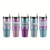 Random Color Delivery Diamond Paint Ice Cup Stainless Steel Cup Car Travel Insulation Cold Coffee Cup Water Bottle